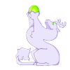 Noodle dragon statue