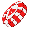 Heart Poker Chip